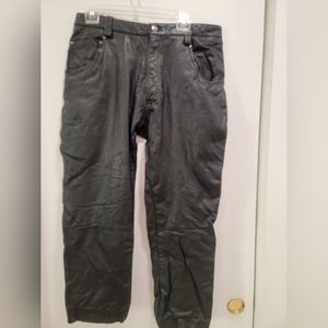 Wilsons Leather Pants Women's 34 Black Casual Lined Cargo Pocket Pants